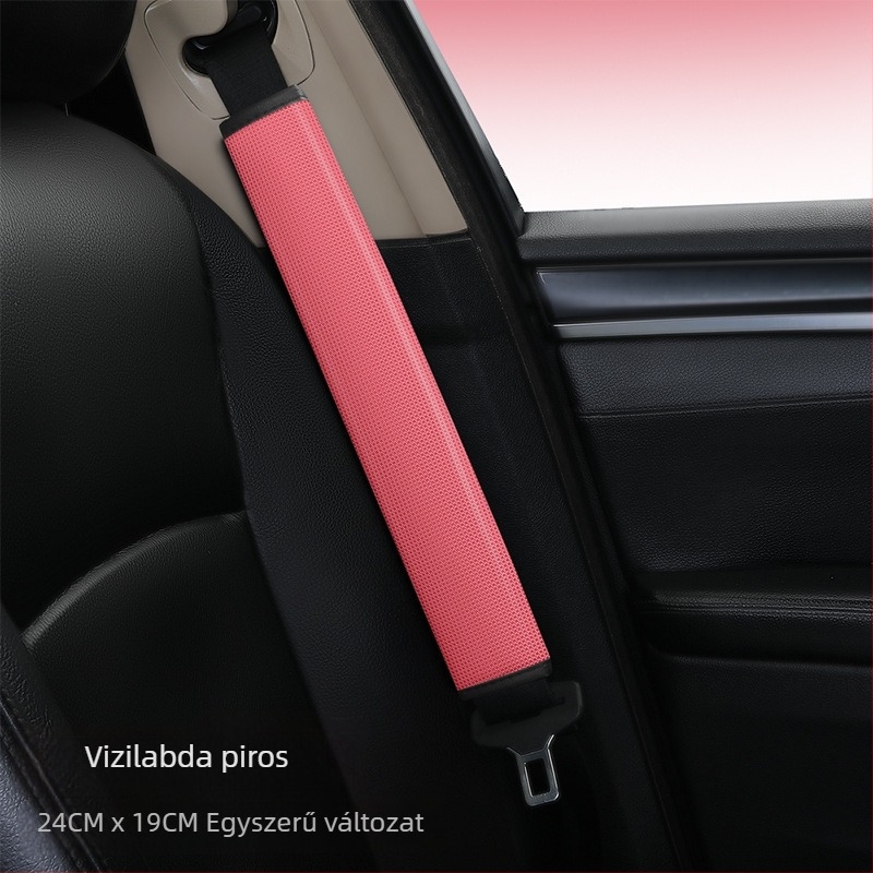 Autó biztonsági öv vállvédő huzat – karikatúra dizájn, poliészter anyag, testre szabható, nyomtatott logó