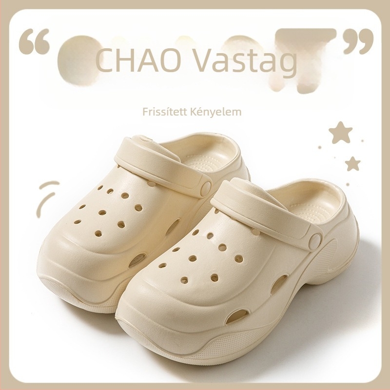 Crocs-stílusú strandpapucs arch támogatással, EVA felsőrész és EVA talp, 5 mm vastagságú talp, 2025 nyár