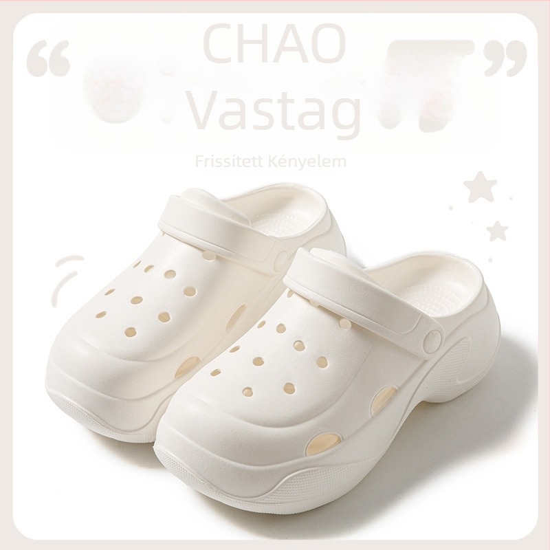 Crocs-stílusú strandpapucs arch támogatással, EVA felsőrész és EVA talp, 5 mm vastagságú talp, 2025 nyár