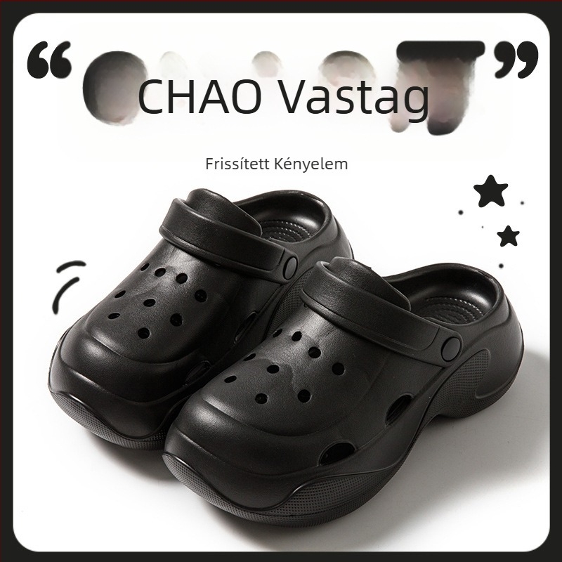 Crocs-stílusú strandpapucs arch támogatással, EVA felsőrész és EVA talp, 5 mm vastagságú talp, 2025 nyár