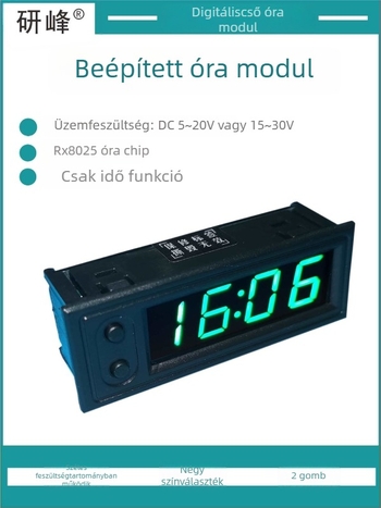 Autóba épített digitális óra modul idő- és dátumfunkcióval, állítható szögű kialakítás; Anyag: Más; Megvalósítási szabvány: Más