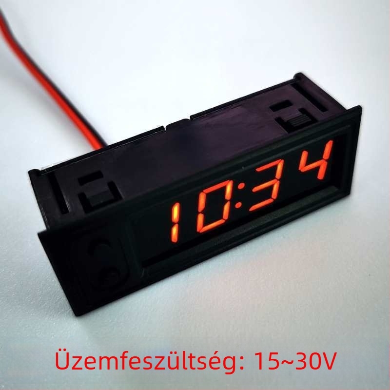Autóba épített digitális óra modul idő- és dátumfunkcióval, állítható szögű kialakítás; Anyag: Más; Megvalósítási szabvány: Más