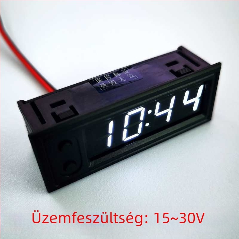Autóba épített digitális óra modul idő- és dátumfunkcióval, állítható szögű kialakítás; Anyag: Más; Megvalósítási szabvány: Más
