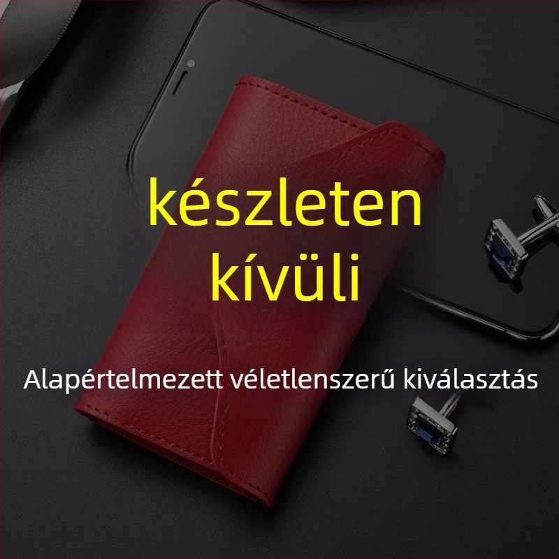Férfi kulcstartó tok PU anyagból, belseje tehénbőrrel, otthoni tároláshoz