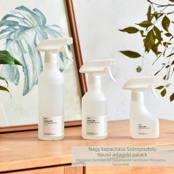 Kis fertőtlenítő permetező üveg, műanyag, finom köd, otthoni tisztításra és növények öntözésére