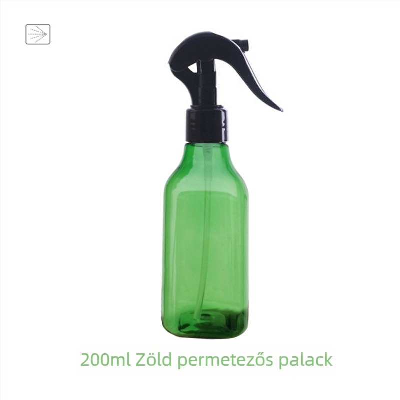 Kis fertőtlenítő permetező üveg, műanyag, finom köd, otthoni tisztításra és növények öntözésére