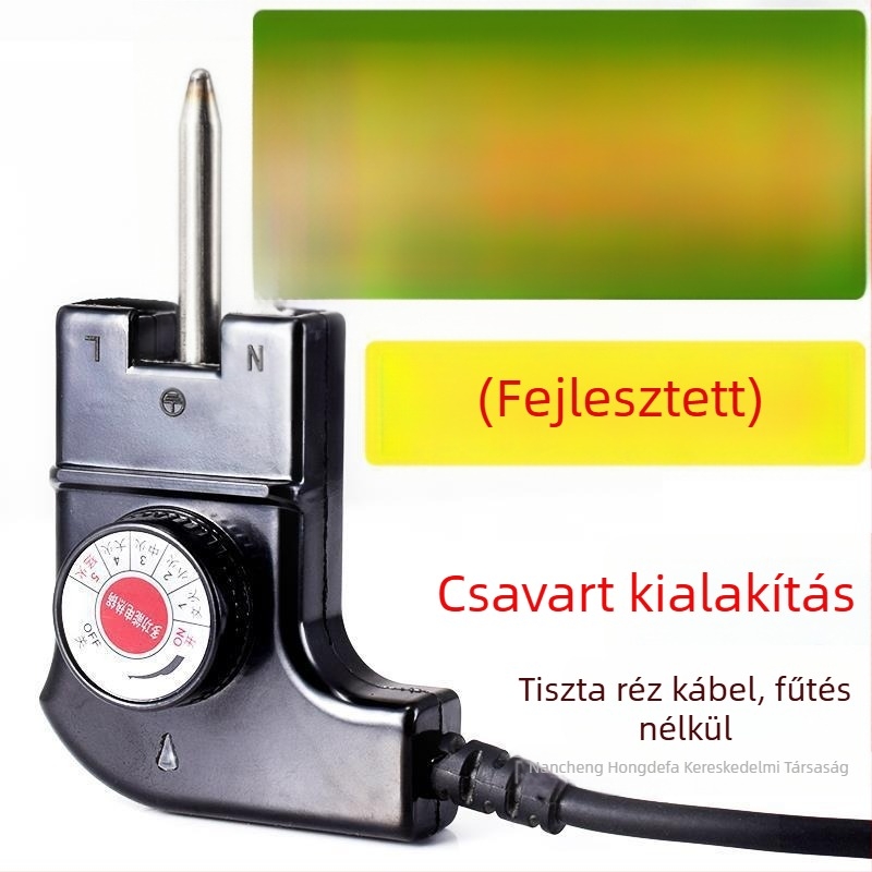 Koreai stílusú multifunkciós elektromos forró fazék, tápkábel hárompontos csatlakozóval, hőmérséklet-szabályozó kábel a fazékhoz és grill serpenyőhöz