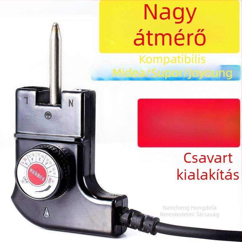 Koreai stílusú multifunkciós elektromos forró fazék, tápkábel hárompontos csatlakozóval, hőmérséklet-szabályozó kábel a fazékhoz és grill serpenyőhöz