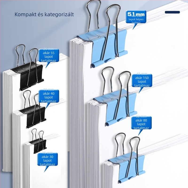 Wengu fém üreges klipsz irodára