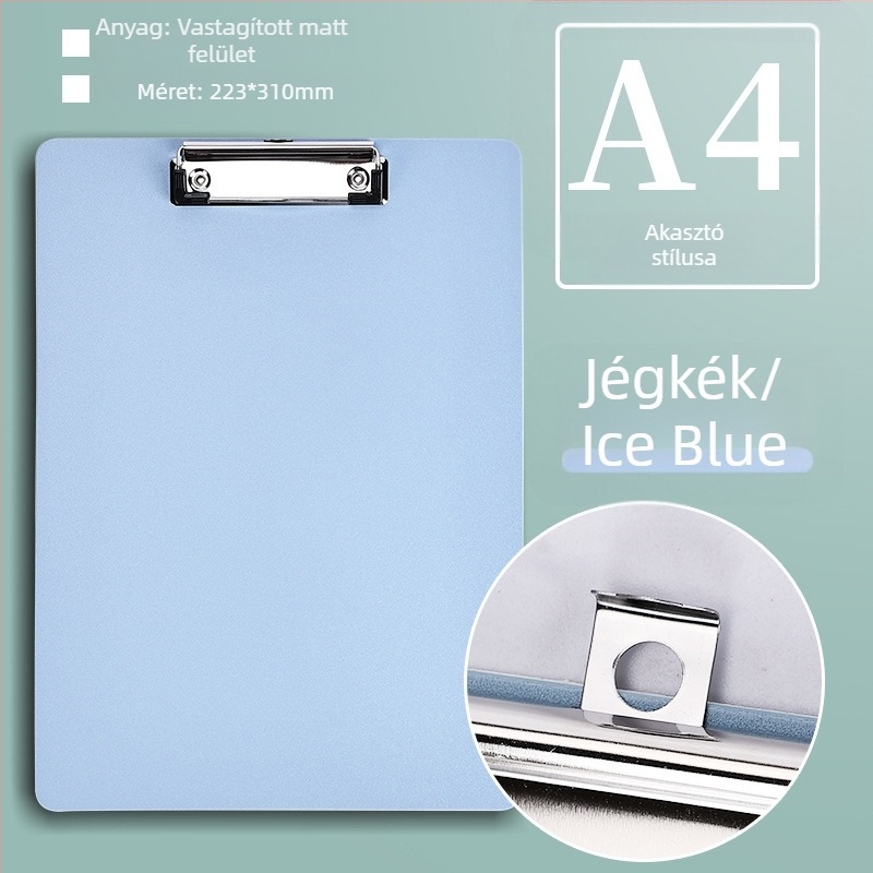 Jiyu mappaklip, modell A4/A5, típus: egyedi erős klip, csiptető méret 9,5×3 cm, papírméret A4/A5