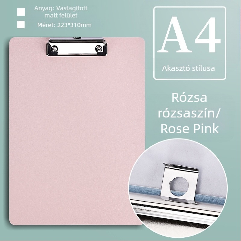 Jiyu mappaklip, modell A4/A5, típus: egyedi erős klip, csiptető méret 9,5×3 cm, papírméret A4/A5