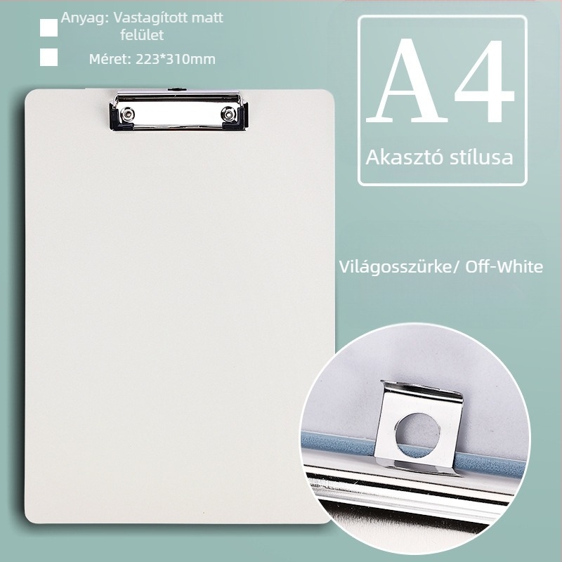 Jiyu mappaklip, modell A4/A5, típus: egyedi erős klip, csiptető méret 9,5×3 cm, papírméret A4/A5