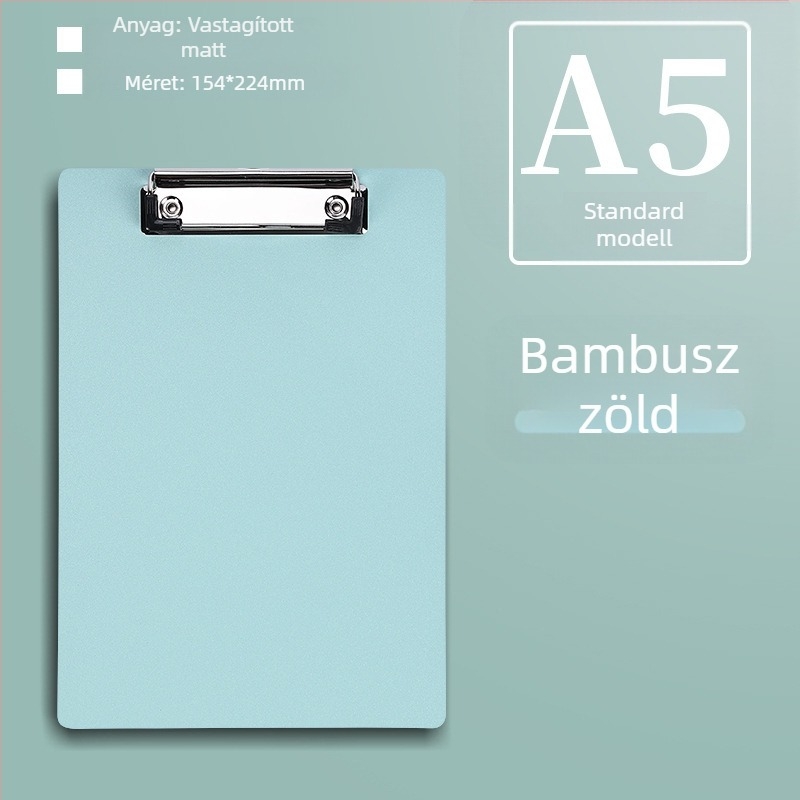 Jiyu mappaklip, modell A4/A5, típus: egyedi erős klip, csiptető méret 9,5×3 cm, papírméret A4/A5
