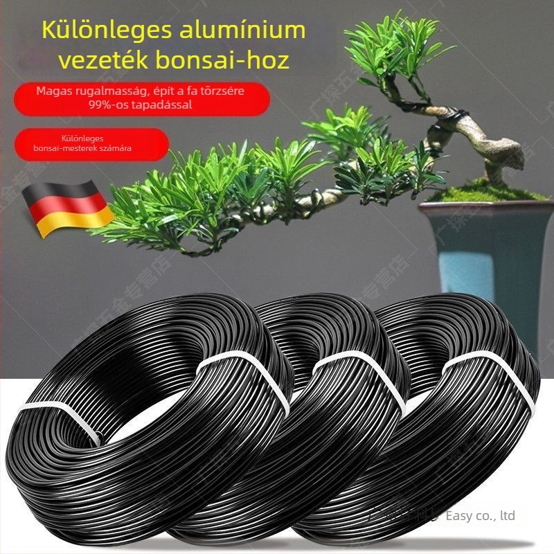 Háromrészes alumíniumdrót készlet bonsai formázáshoz és növények rögzítéséhez otthon