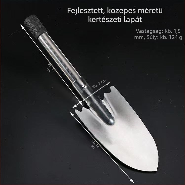 Kertészeti lapátkészlet a talaj fellazításához és ültetéséhez zöldségek, virágok és fák számára; két darabos készlet cserepes növényekhez, Golden Scale Dragon