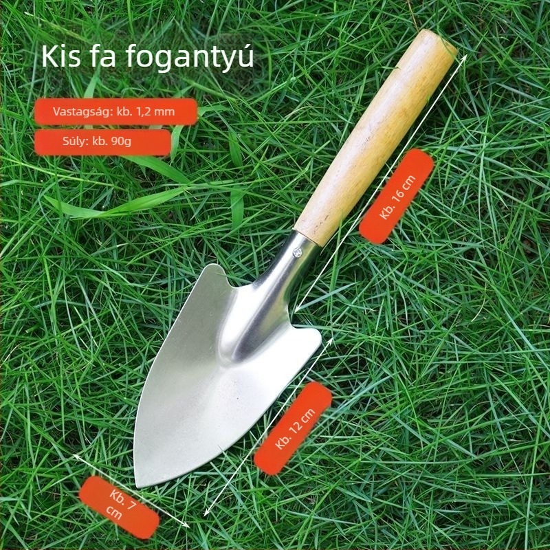 Kertészeti lapátkészlet a talaj fellazításához és ültetéséhez zöldségek, virágok és fák számára; két darabos készlet cserepes növényekhez, Golden Scale Dragon