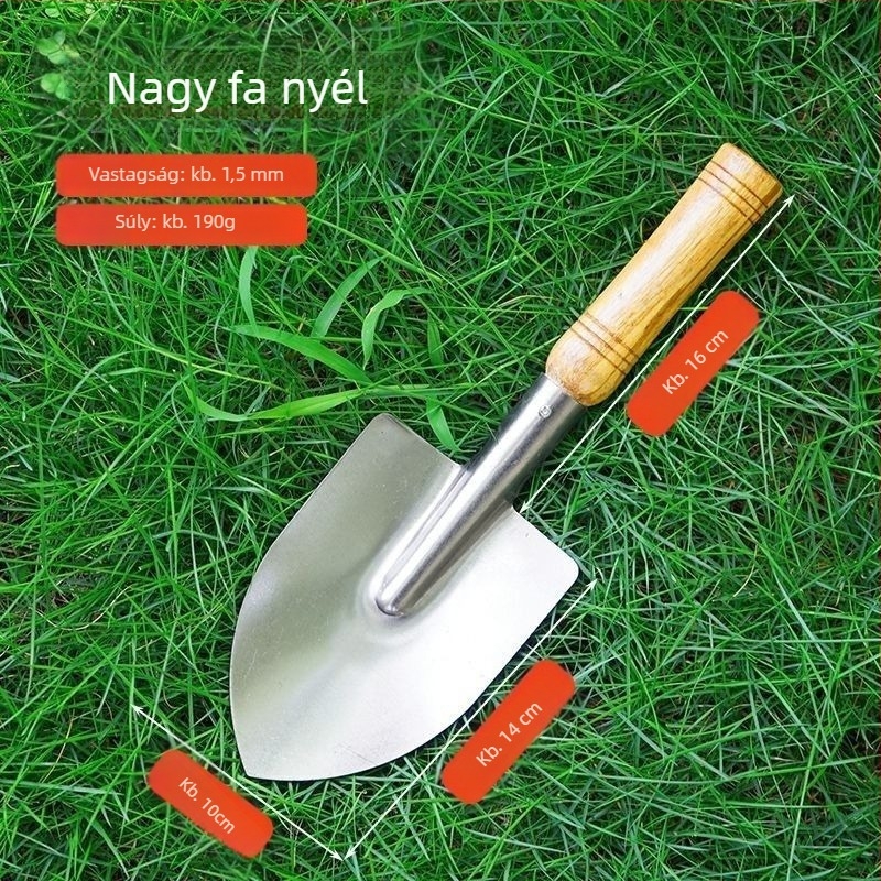 Kertészeti lapátkészlet a talaj fellazításához és ültetéséhez zöldségek, virágok és fák számára; két darabos készlet cserepes növényekhez, Golden Scale Dragon