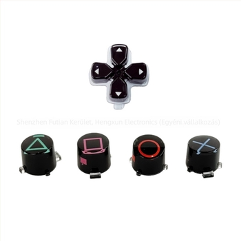 PS5-ös kontroller kristálygombok készlet — ABS anyag, 10 g, gombkészlet PS5-höz