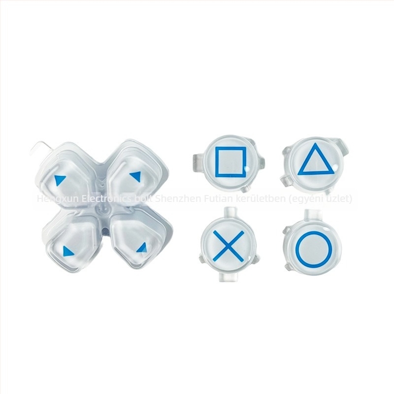 PS5-ös kontroller kristálygombok készlet — ABS anyag, 10 g, gombkészlet PS5-höz