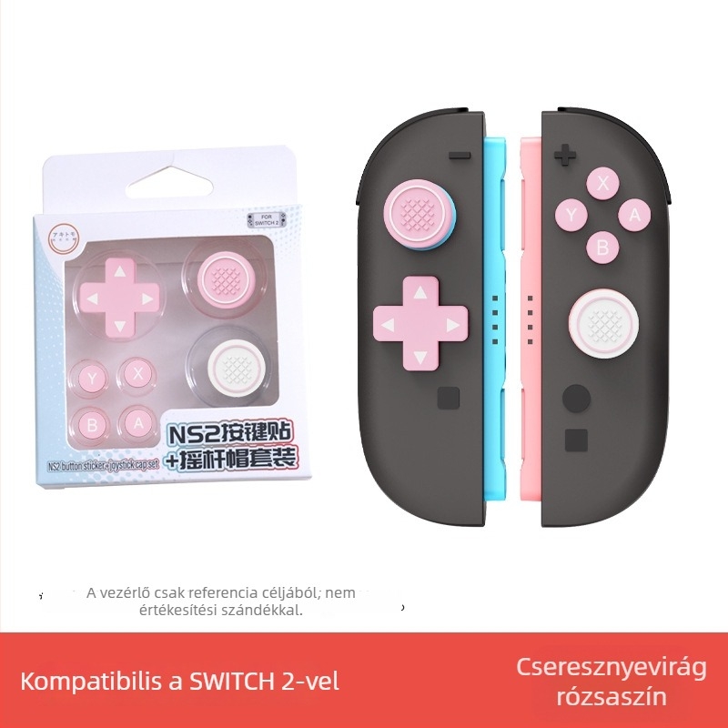 Nintendo Switch 2 szilikon gombsapkák és joysticksapkák, D‑Pad sapkák – konzolhoz tartozékok