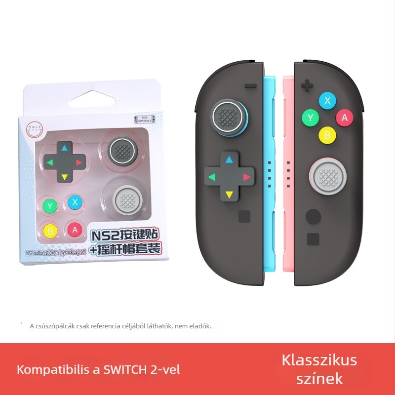 Nintendo Switch 2 szilikon gombsapkák és joysticksapkák, D‑Pad sapkák – konzolhoz tartozékok