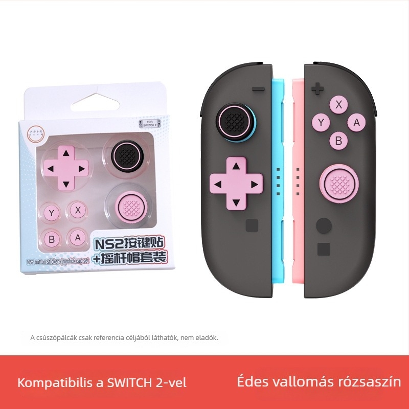 Nintendo Switch 2 szilikon gombsapkák és joysticksapkák, D‑Pad sapkák – konzolhoz tartozékok