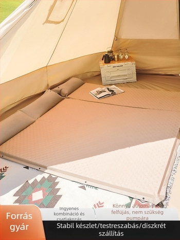 Felfújható kemping matrac kültéren - hordozható matrac a sátorhoz, automata felfújás, autóval kompatibilis, Kapacitás 1–3 személy, Nettó tömeg 3 kg, Anyag Chun Yongfang