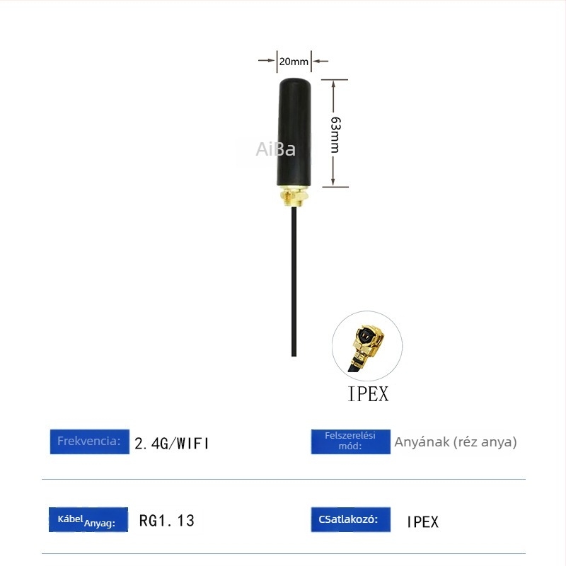 Beidou GPS szekrényantenna aktív LNA-val, 3V/5V tápegység, SMA csatlakozó, kerek gomba forma