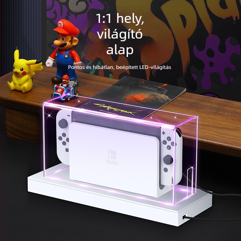 Nintendo Switch alaphoz világító alap, ABS anyag, 294 g