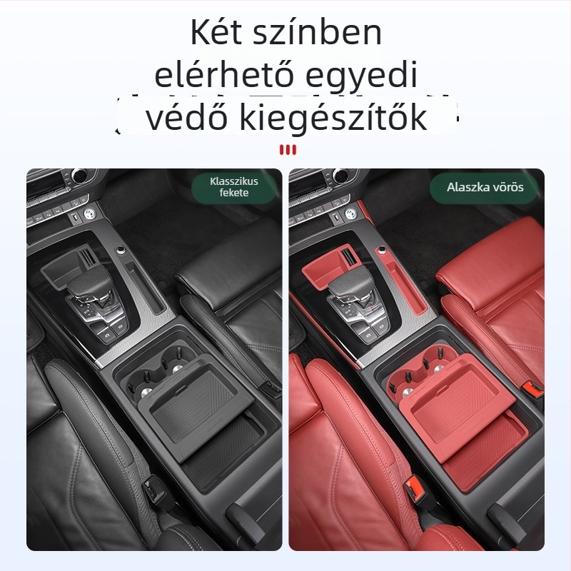 Szilikon könyöktámasz tároló párna Audi Q5L-hez, kompatibilis az A4/A6L modellekkel; Guangzhouban gyártva, testreszabás nélkül.