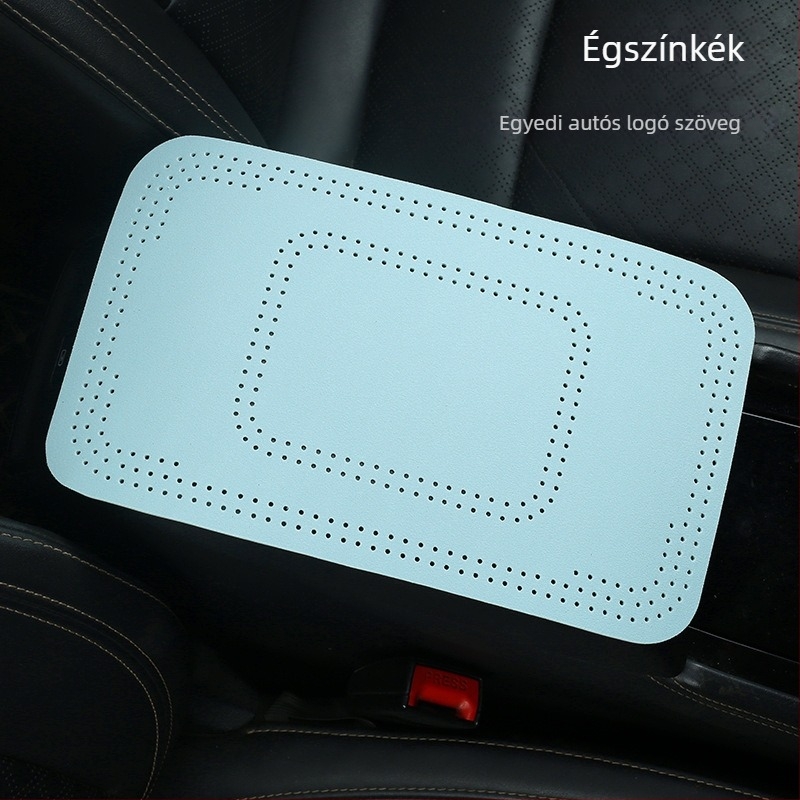 Autó kartámasz párna velúr anyagból, középső párna, védő réteg, logó nyomtatás lehetséges