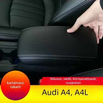 Bőr kartámaszfedél Audi A4/A4L-hez – dekoratív védőborítás, modell Ad-a4-a4l-fsxt-00001