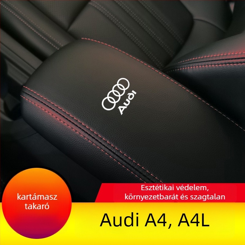 Bőr kartámaszfedél Audi A4/A4L-hez – dekoratív védőborítás, modell Ad-a4-a4l-fsxt-00001
