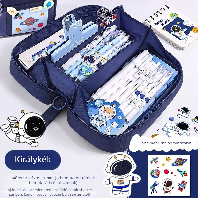 Űrhajós Vulkan tolltartó - Oxford anyag, uniszex, mindennapi stílus