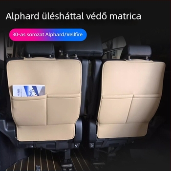 ALF30 hátsó üléstartó védő – bőr, testreszabható feldolgozás, kompatibilis Toyota Alphard 15–22