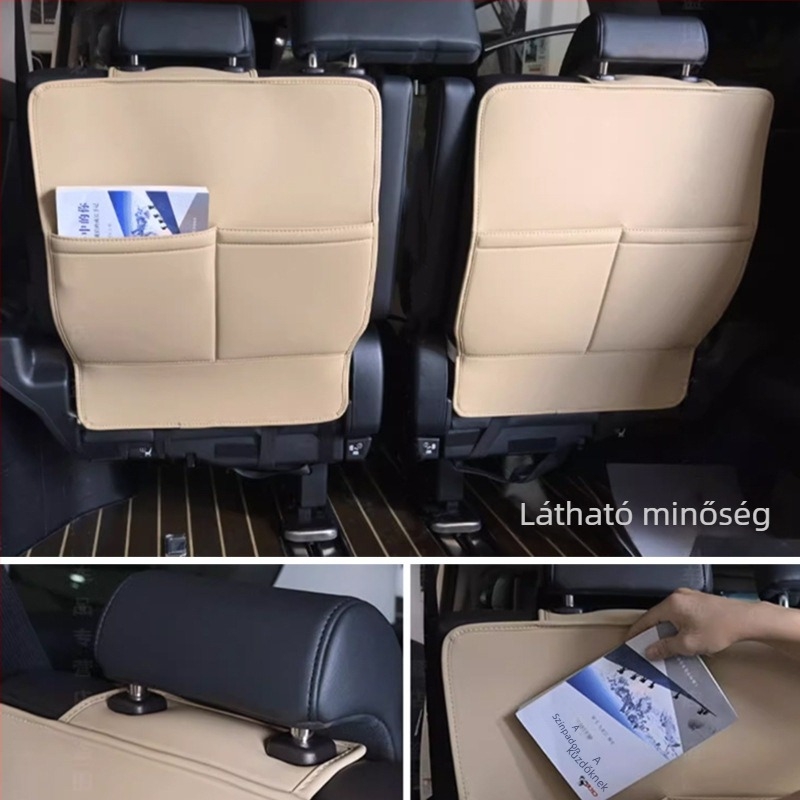 ALF30 hátsó üléstartó védő – bőr, testreszabható feldolgozás, kompatibilis Toyota Alphard 15–22