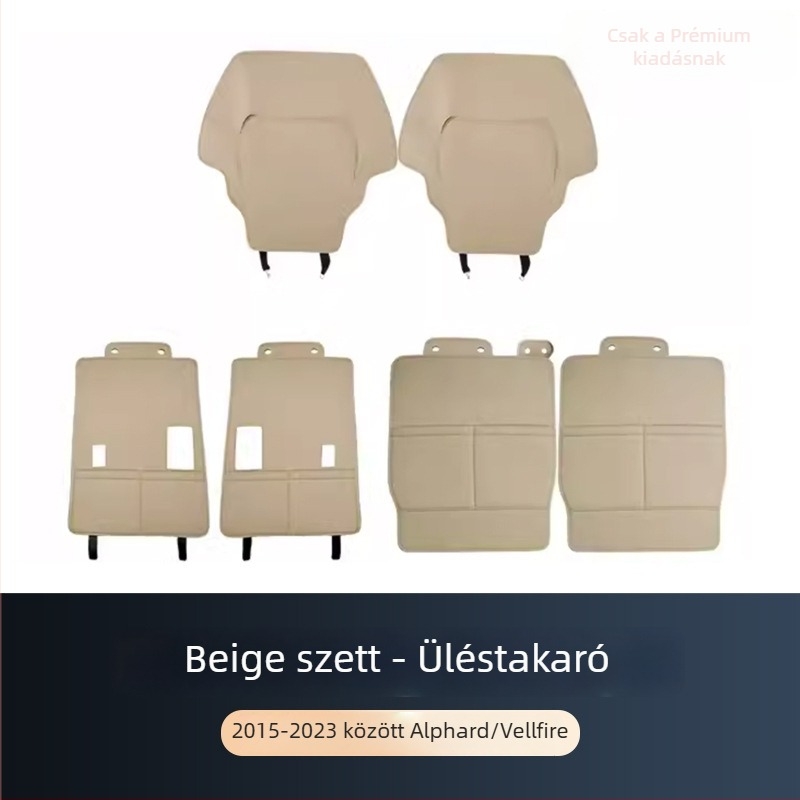 ALF30 hátsó üléstartó védő – bőr, testreszabható feldolgozás, kompatibilis Toyota Alphard 15–22