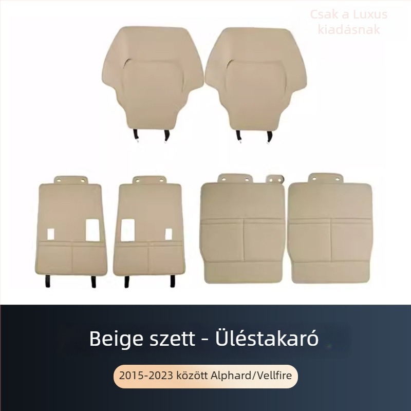ALF30 hátsó üléstartó védő – bőr, testreszabható feldolgozás, kompatibilis Toyota Alphard 15–22