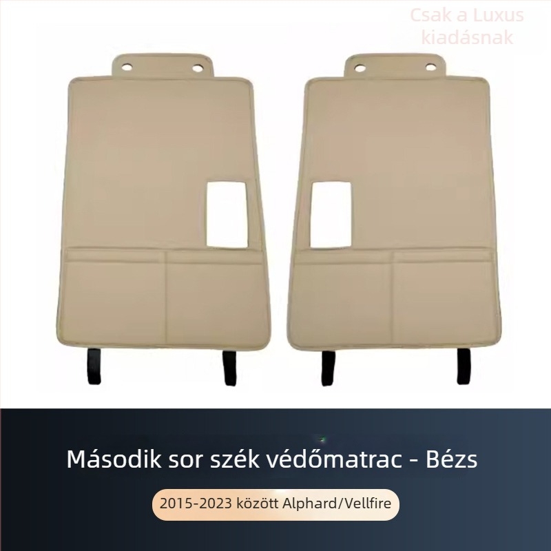 ALF30 hátsó üléstartó védő – bőr, testreszabható feldolgozás, kompatibilis Toyota Alphard 15–22