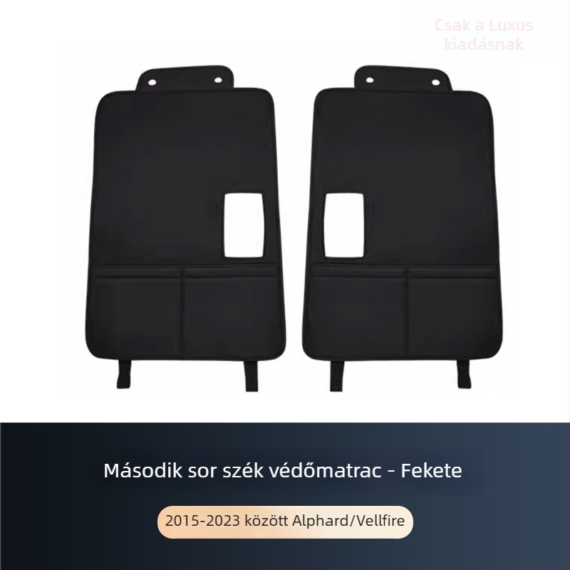ALF30 hátsó üléstartó védő – bőr, testreszabható feldolgozás, kompatibilis Toyota Alphard 15–22