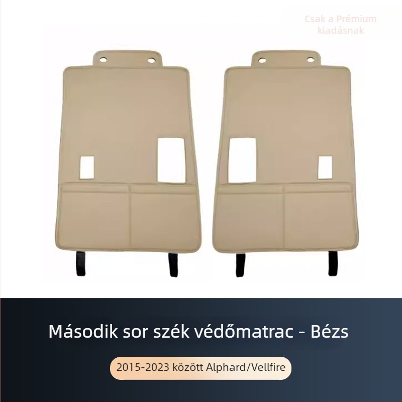 ALF30 hátsó üléstartó védő – bőr, testreszabható feldolgozás, kompatibilis Toyota Alphard 15–22