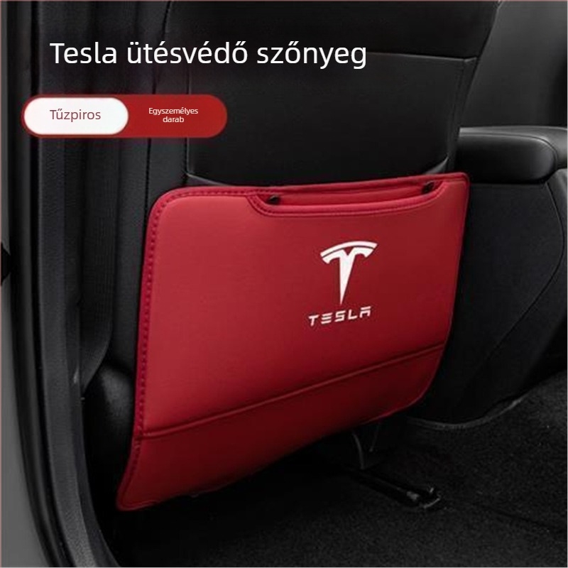 Qichen Elülső ülés hátsó védő párnája Tesla Model 3/Y/X-hez - ütésvédelmi védelem