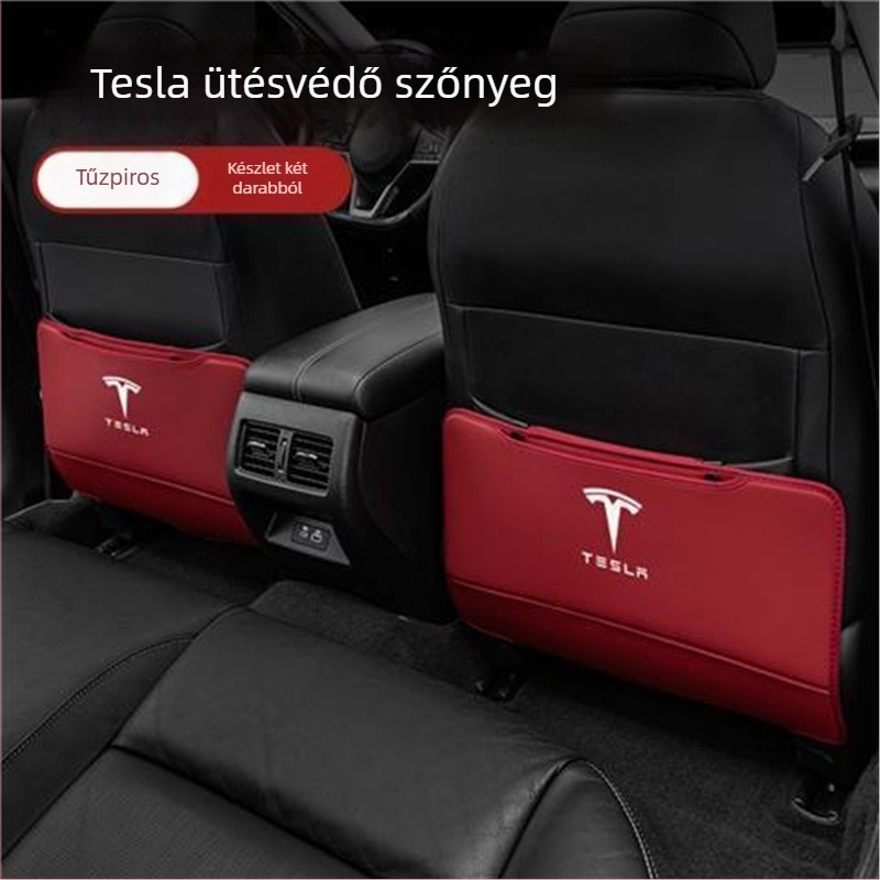 Qichen Elülső ülés hátsó védő párnája Tesla Model 3/Y/X-hez - ütésvédelmi védelem