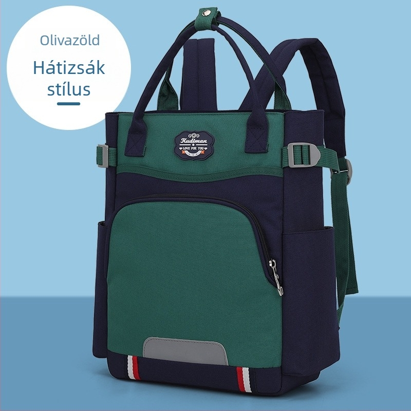 Uniszex tanulói táska korrepetáláshoz — Oxford anyag, lélegző, terheléscsökkentő, poliészter bélés, modell 5100