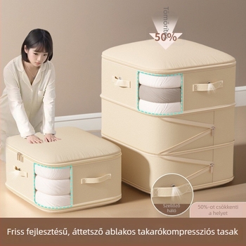 Paplan tároló táska, nagy kapacitású, twill anyagból, kocka alakú, modell SND1101
