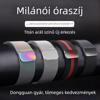 S10 fém mágneses Milanese szíj Apple Watch-hoz
