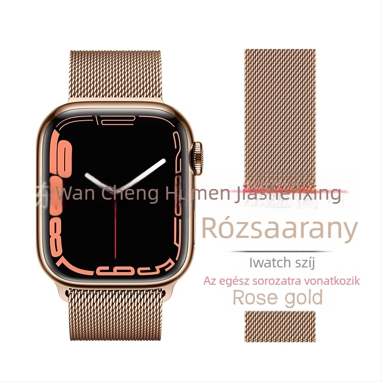 S10 fém mágneses Milanese szíj Apple Watch-hoz