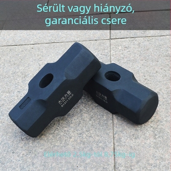 Nyolcszögű kalapács, szénacél, ütésálló, fa nyél, testreszabható megmunkálás