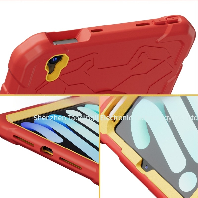 Ütésálló szilikon-PC védőtok iPad mini 8,3 hüvelykeshez állvánnyal