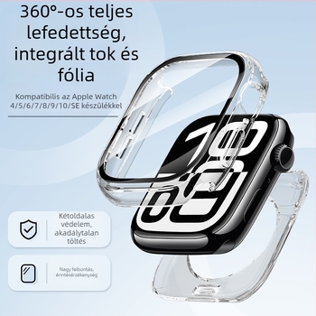 Apple Watchhoz mindent egyben vízálló védőtok integrált képernyővédő filmmel